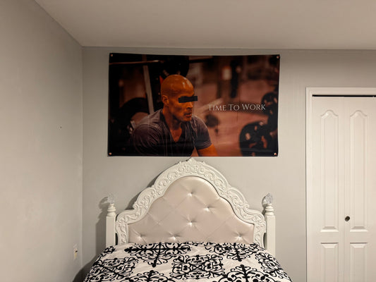 David Goggins "Time to Work" Flag